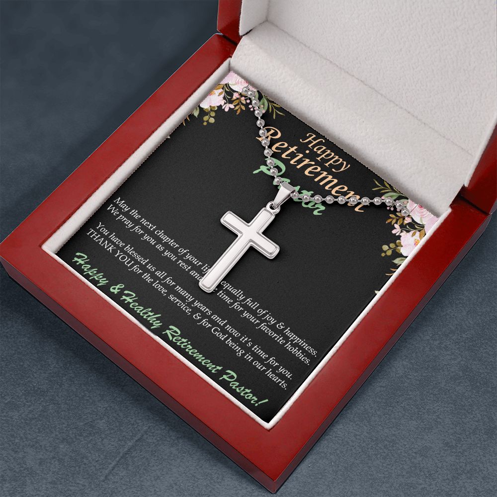 Stainless Cross Necklace, Retirement, Pasto
