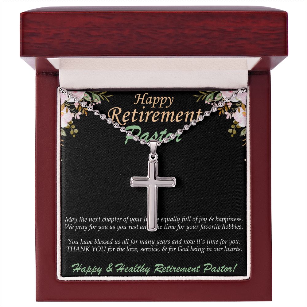 Stainless Cross Necklace, Retirement, Pasto