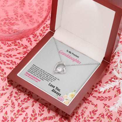 To Granddaughter, Love You, Jewelry Gift - YERTIZZ.COM