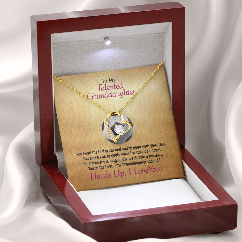 To My Talented Soccer Granddaughter, I Love You, Jewelry Gift - YERTIZZ.COM