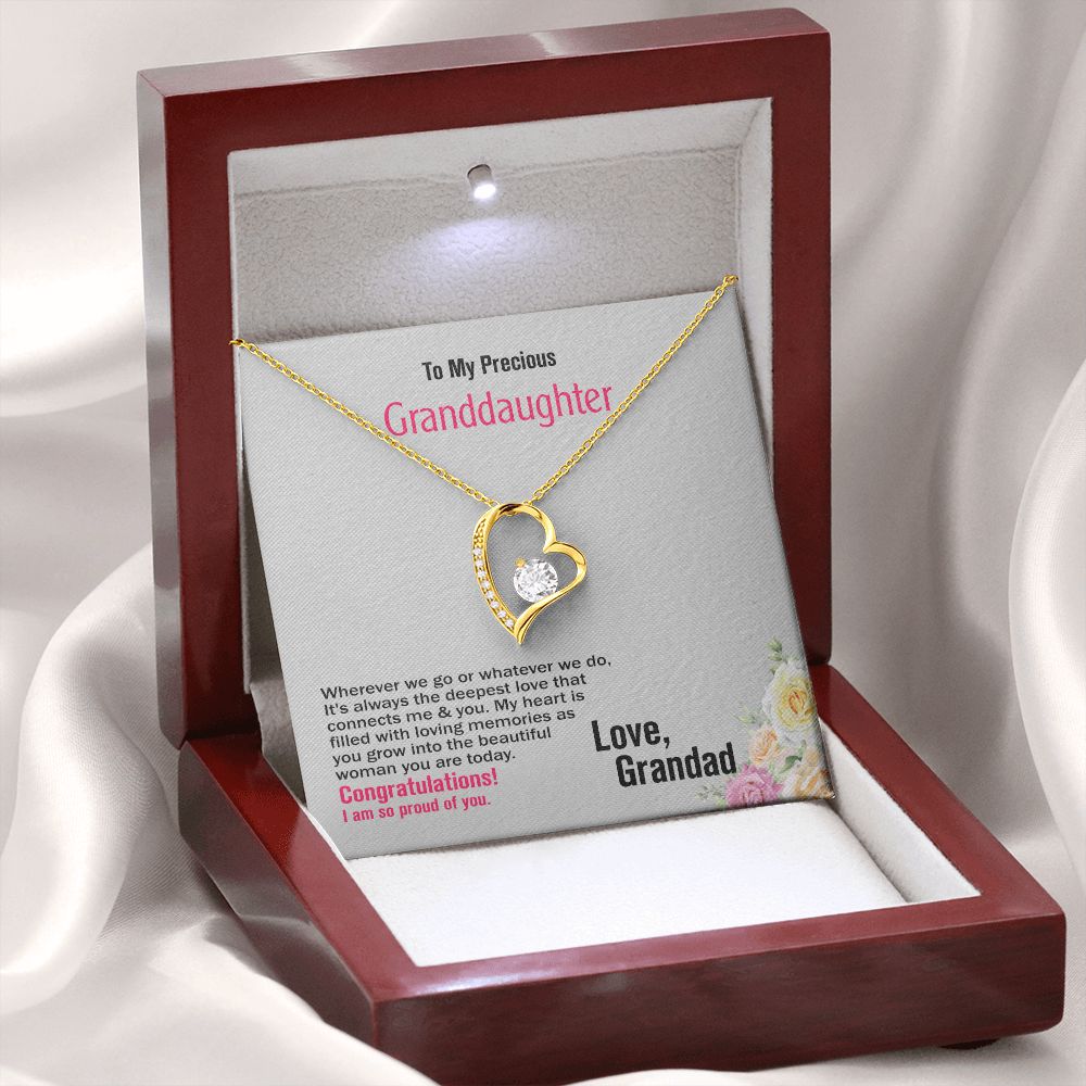 To Granddaughter, Love_Grandad, Jewelry Gift - YERTIZZ.COM