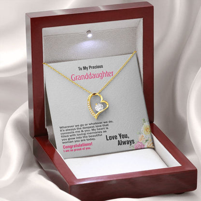 To Granddaughter, Love You, Jewelry Gift - YERTIZZ.COM