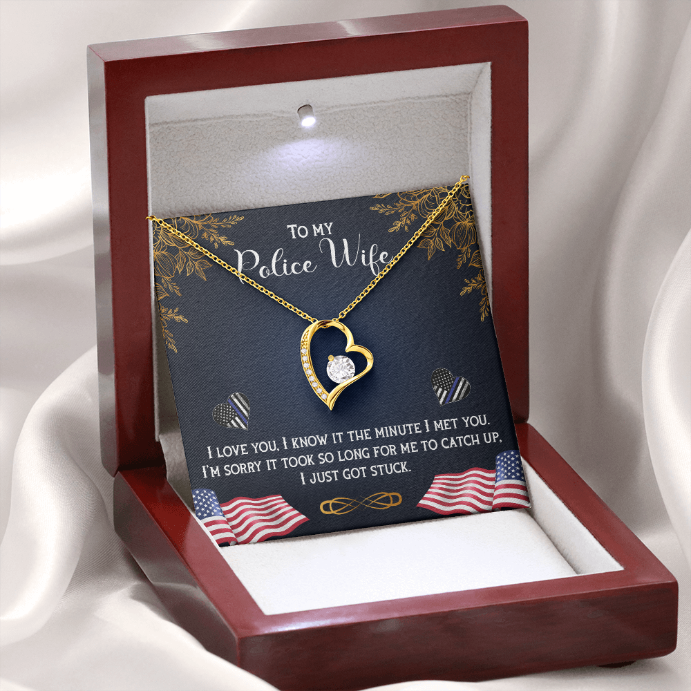 Forever Love Necklace, To Wife, Police Wife Gift - YERTIZZ.COM