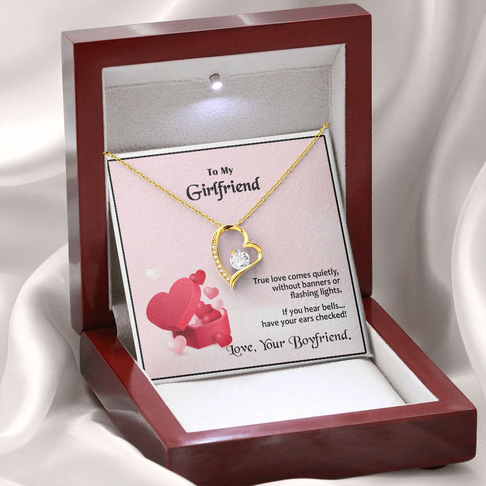 Forever Love Necklace, Valentines, Jewelry Gift, To My Girlfriend - YERTIZZ.COM