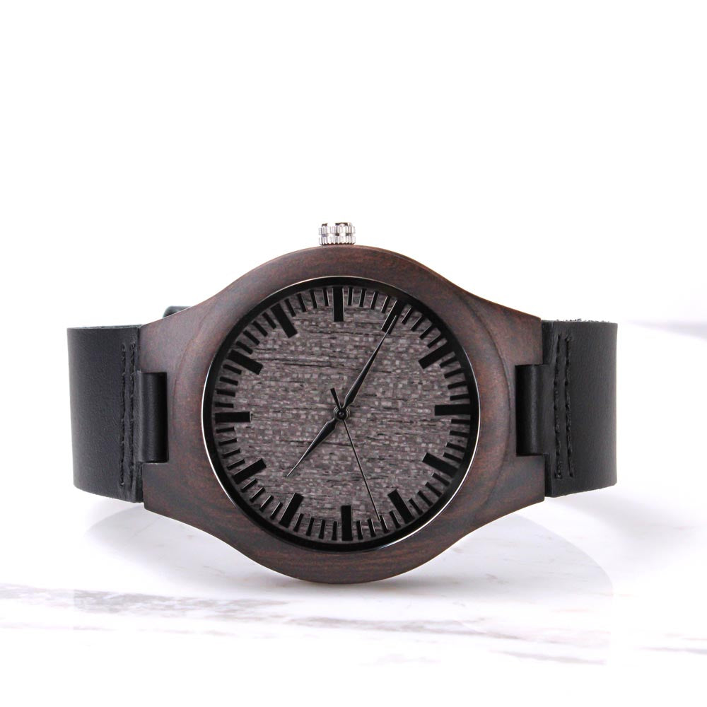 Engraved Wooden Watch, Hero, Veteran's Son, Veteran - YERTIZZ.COM