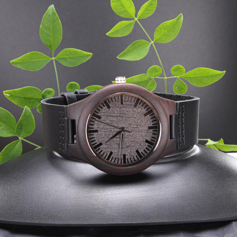 Engraved Wooden Watch, Hero, Veteran's Son, Veteran - YERTIZZ.COM