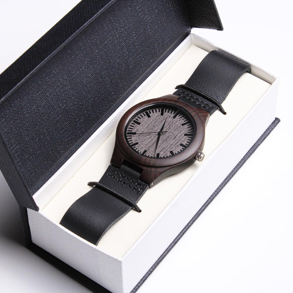 Engraved Wooden Watch, Hero, Veteran's Son, Veteran - YERTIZZ.COM