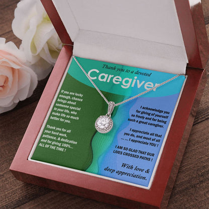 Eternal Love Necklace, Care Giver, Thank You, Gift