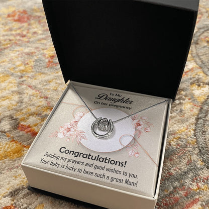 Lucky in Love Necklace, Jewelry, Gift, Daughter, Pregnancy - YERTIZZ.COM