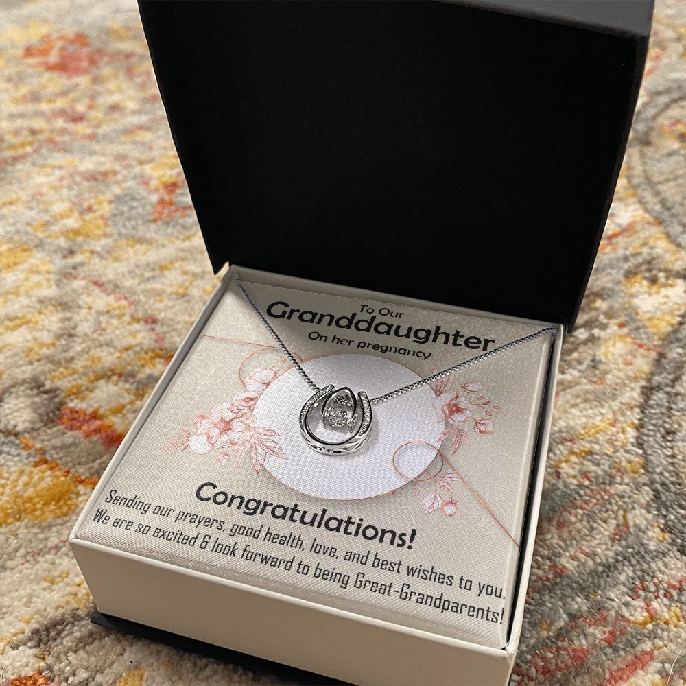 Lucky in Love Necklace, Jewelry, Gift, Granddaughter, Pregnancy - YERTIZZ.COM