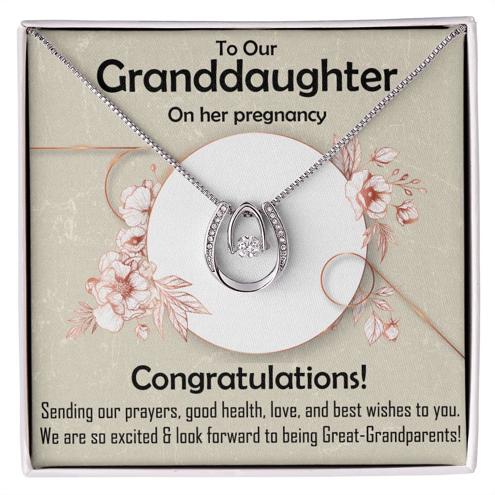 Lucky in Love Necklace, Jewelry, Gift, Granddaughter, Pregnancy - YERTIZZ.COM