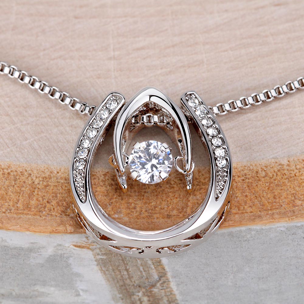 Lucky in Love Necklace, Jewelry, Gift, Daughter, Pregnancy - YERTIZZ.COM