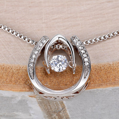 Lucky in Love Necklace, Jewelry, Gift, Daughter, Pregnancy - YERTIZZ.COM