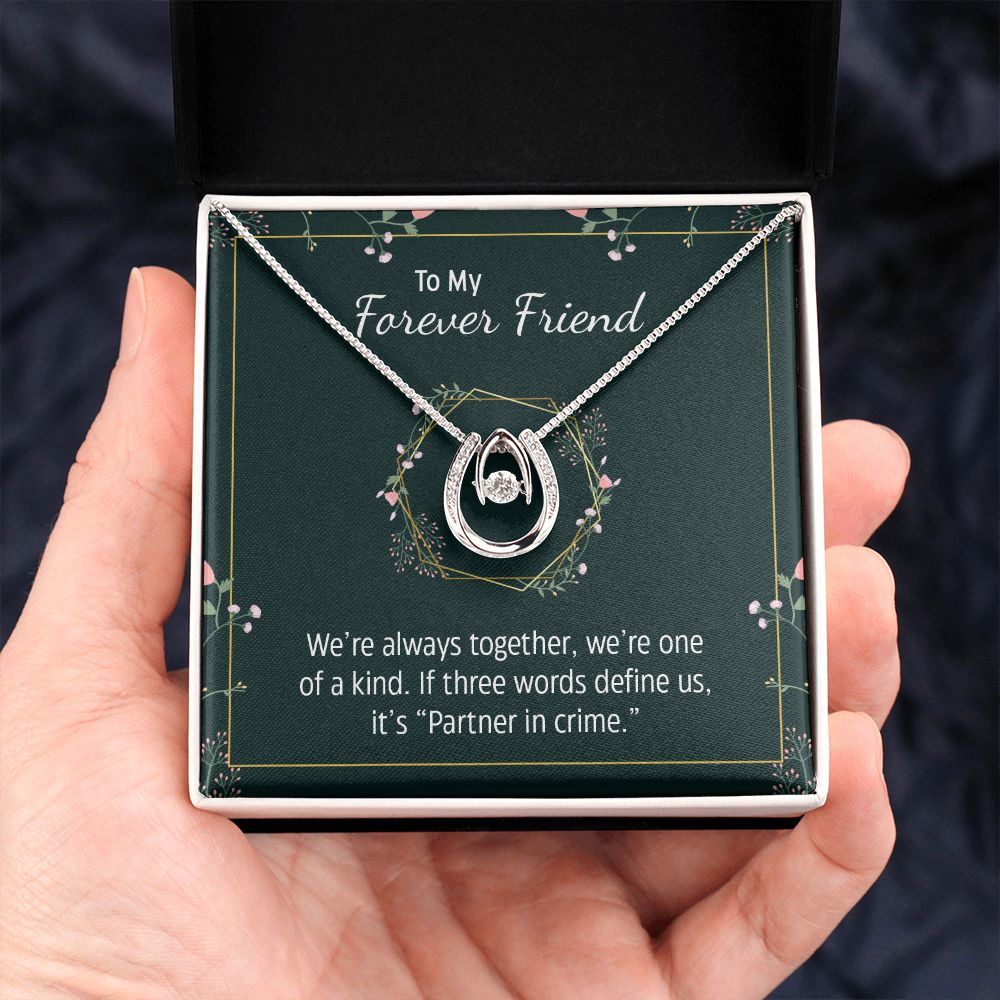 Lucky in Love Necklace, Best Friend, Forever Friend, Bestie, BFF