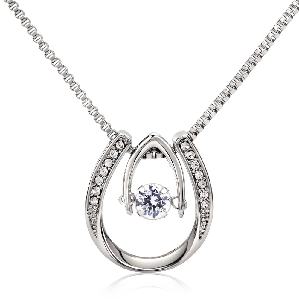 Lucky in Love Necklace, Jewelry, Gift, Daughter, Pregnancy - YERTIZZ.COM