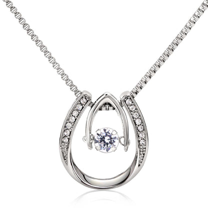 Lucky in Love Necklace, Jewelry, Gift, Retirement, Mom - YERTIZZ.COM