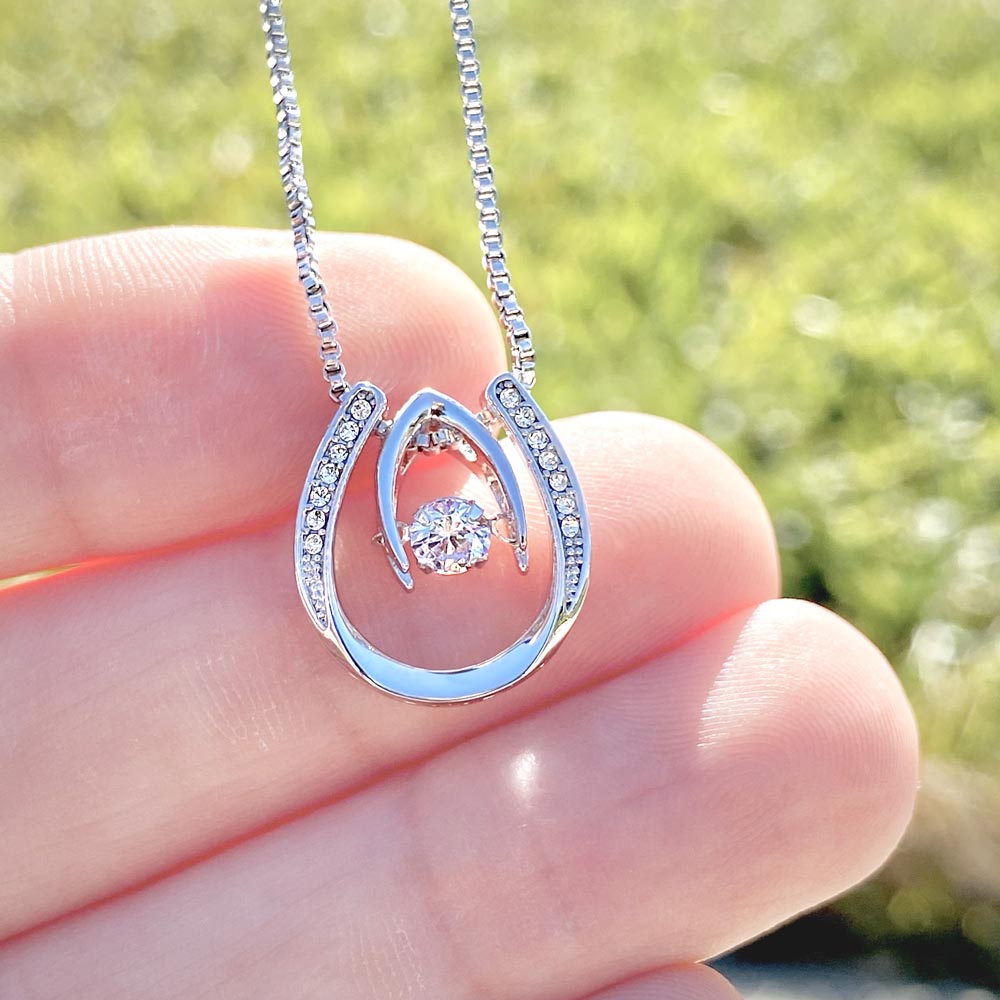 Lucky in Love Necklace, Jewelry, Gift, Granddaughter, Pregnancy - YERTIZZ.COM