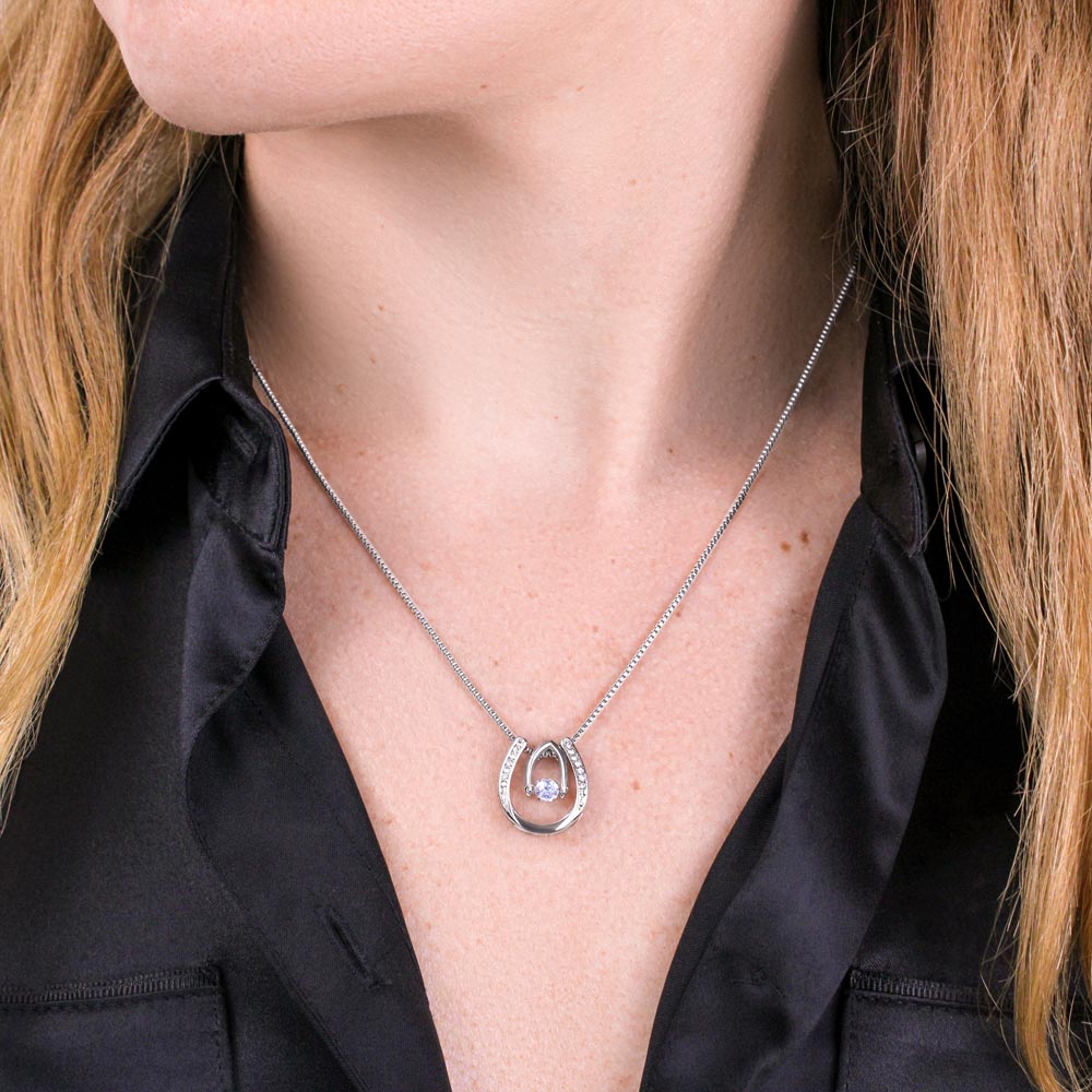 Lucky in Love Necklace, Jewelry, Gift, Daughter, Pregnancy - YERTIZZ.COM