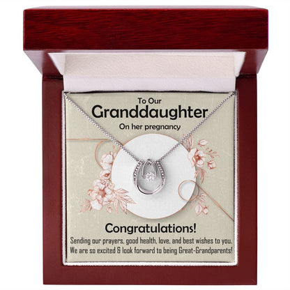 Lucky in Love Necklace, Jewelry, Gift, Granddaughter, Pregnancy - YERTIZZ.COM