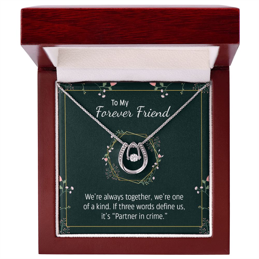 Lucky in Love Necklace, Best Friend, Forever Friend, Bestie, BFF