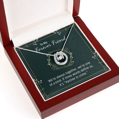 Lucky in Love Necklace, Best Friend, Forever Friend, Bestie, BFF