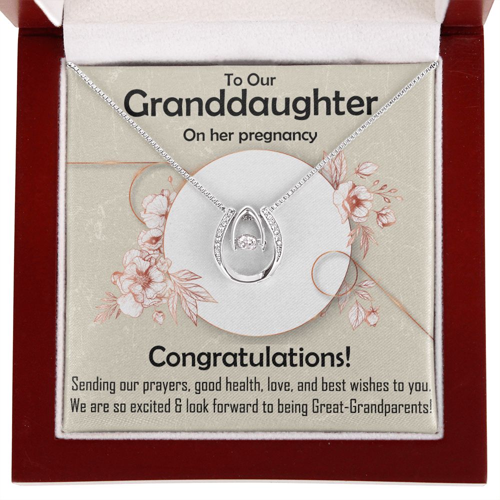 Lucky in Love Necklace, Jewelry, Gift, Granddaughter, Pregnancy - YERTIZZ.COM
