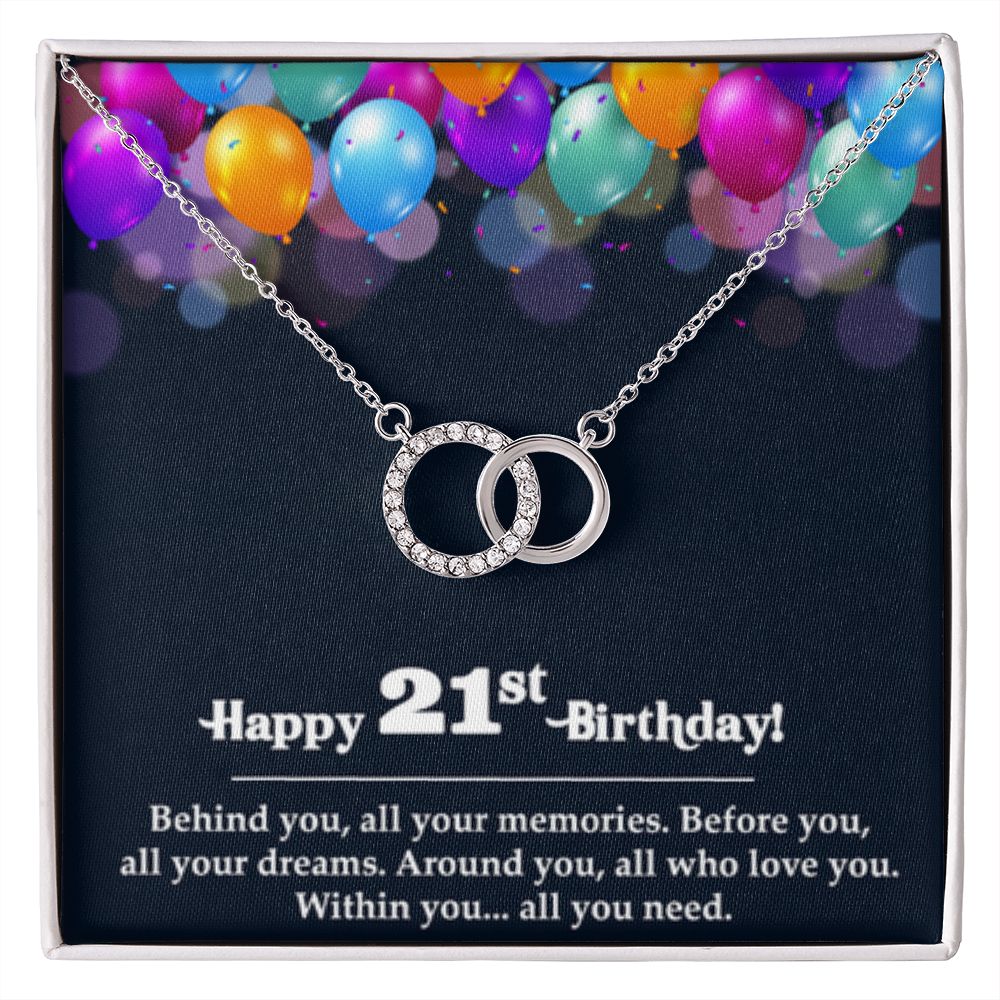 Perfect Pair Necklace, 21st Birthday, 21 Today