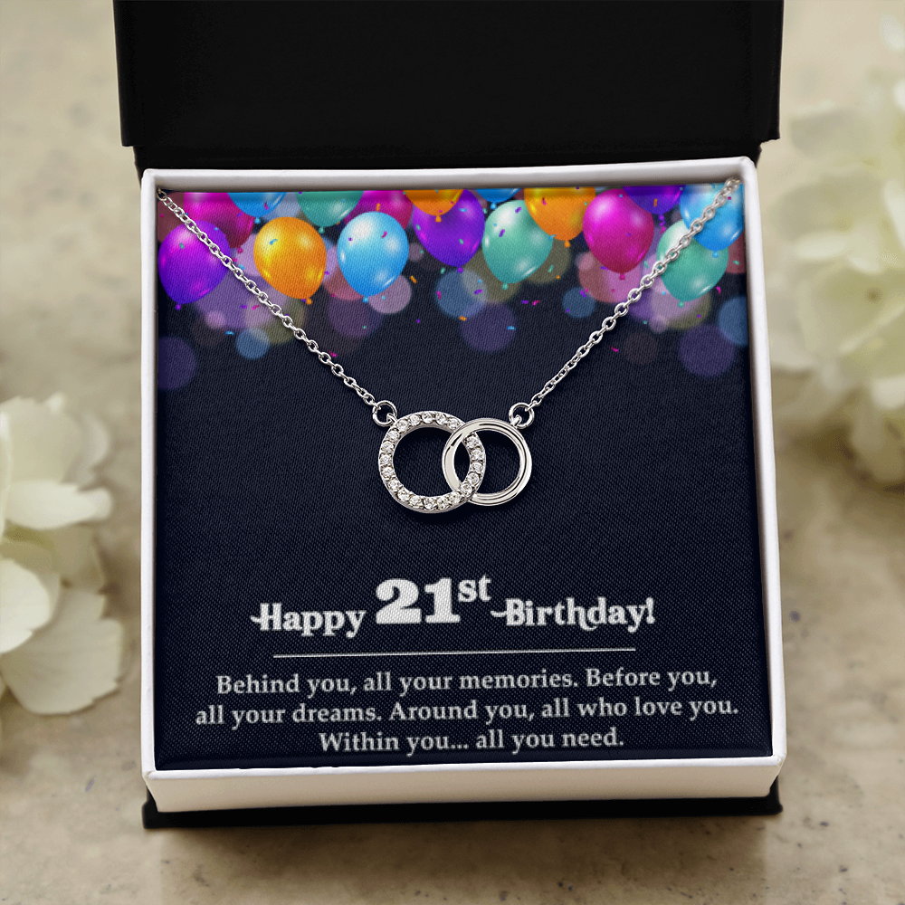 Perfect Pair Necklace, 21st Birthday, 21 Today