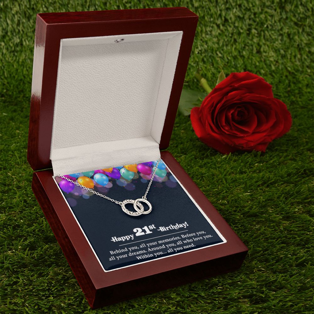 Perfect Pair Necklace, 21st Birthday, 21 Today