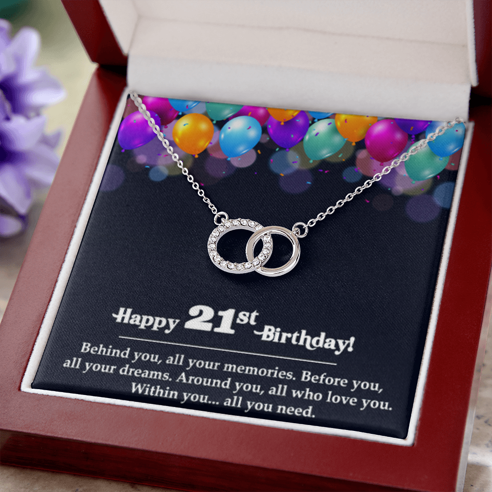 Perfect Pair Necklace, 21st Birthday, 21 Today