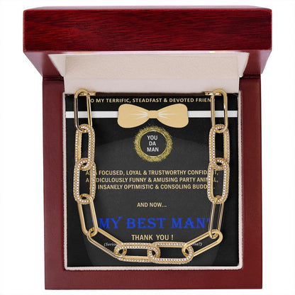 Forever Linked Necklace, Linked Chain, Best Man