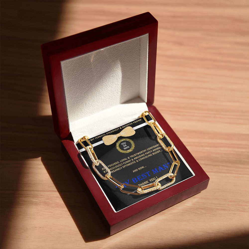 Forever Linked Necklace, Linked Chain, Best Man