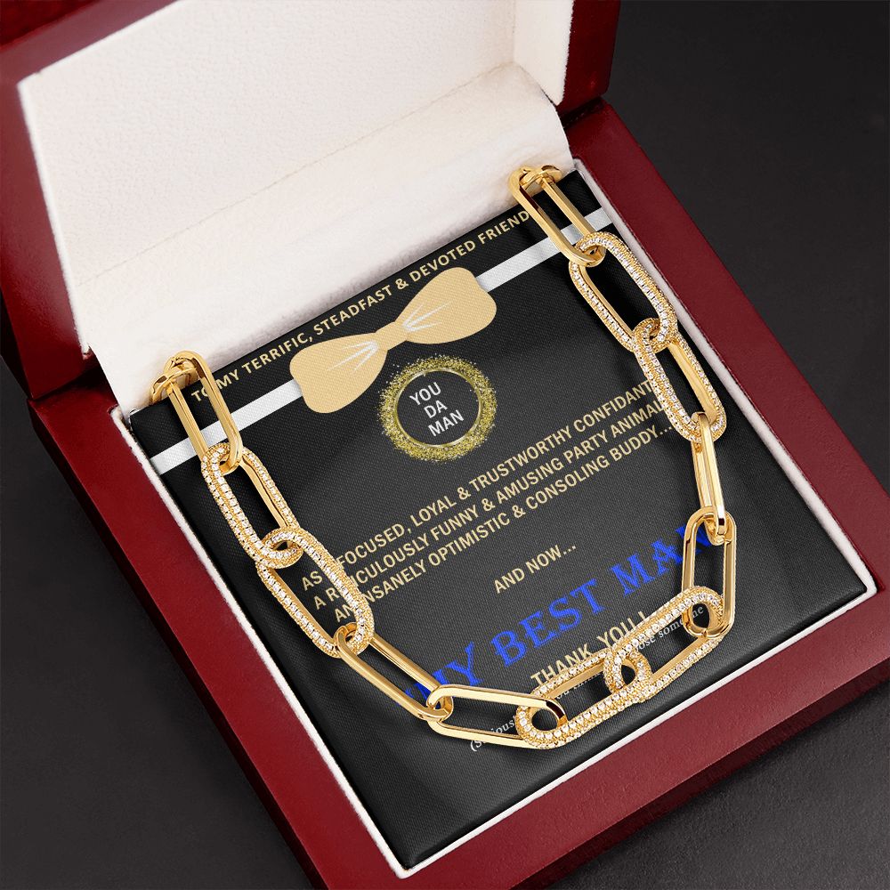 Forever Linked Necklace, Linked Chain, Best Man