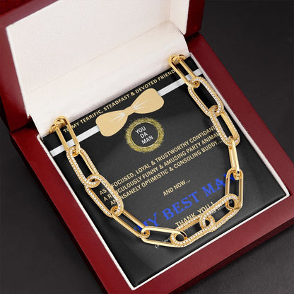Forever Linked Necklace, Linked Chain, Best Man