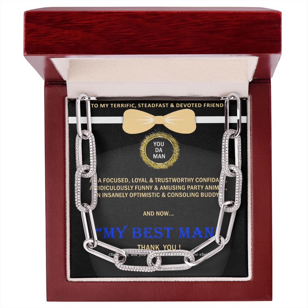 Forever Linked Necklace, Linked Chain, Best Man