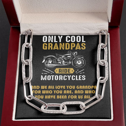Forever Linked Necklace, Grandpa, Grandfather, Gramps, Grancha