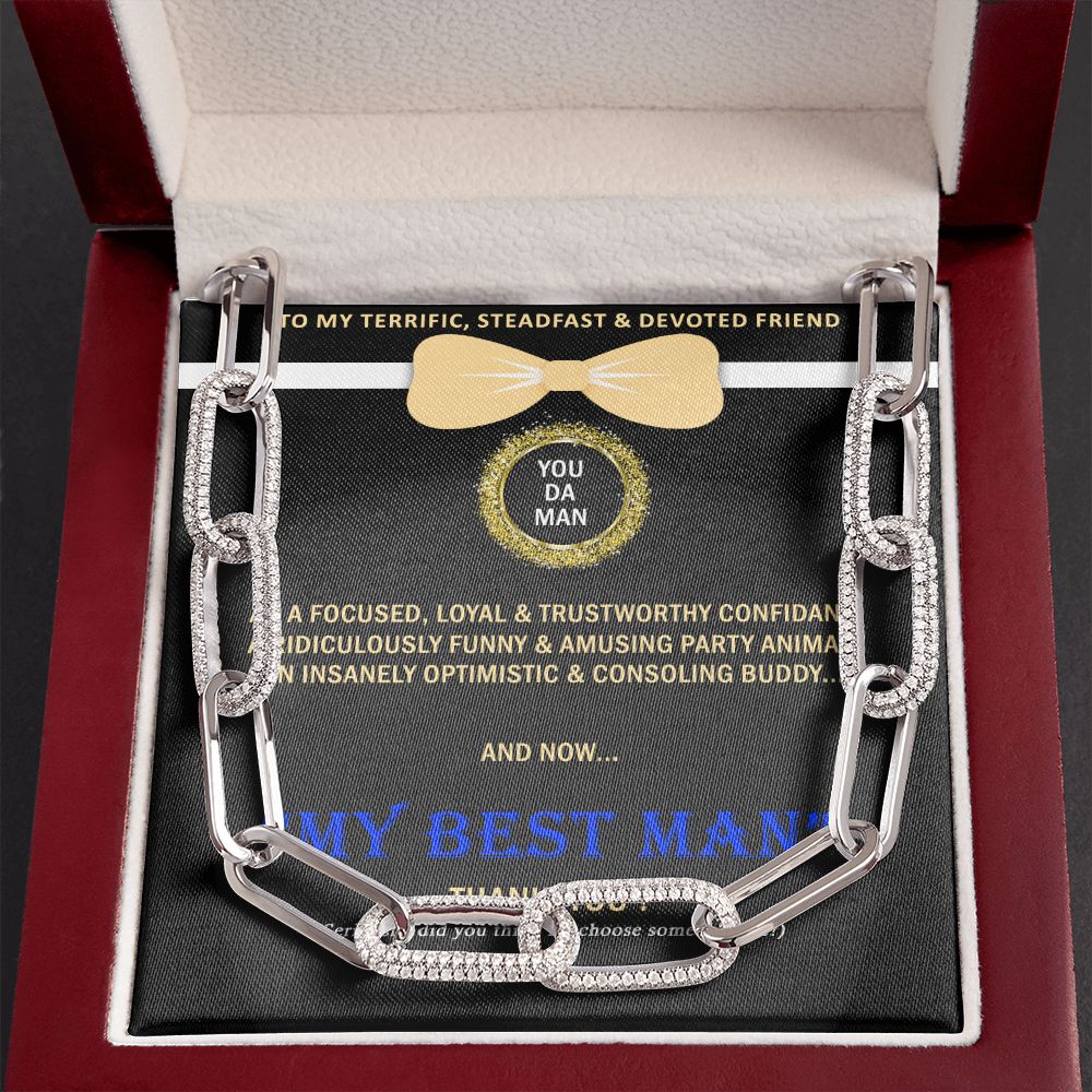 Forever Linked Necklace, Linked Chain, Best Man