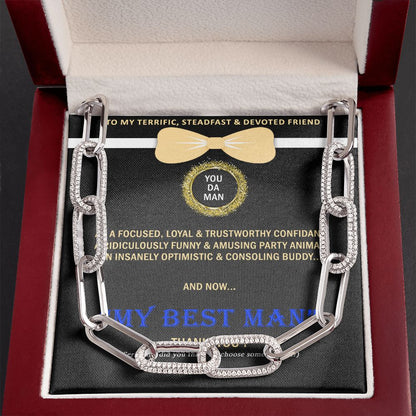 Forever Linked Necklace, Linked Chain, Best Man