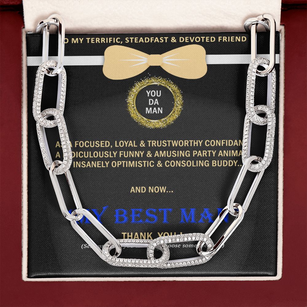 Forever Linked Necklace, Linked Chain, Best Man