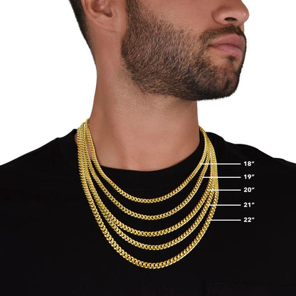 Cuban Linked Chain, Jewelry, Gift, Memorial Day,