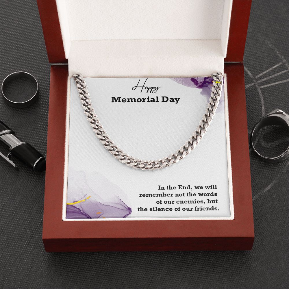 Cuban Linked Chain, Jewelry, Gift, Memorial Day,