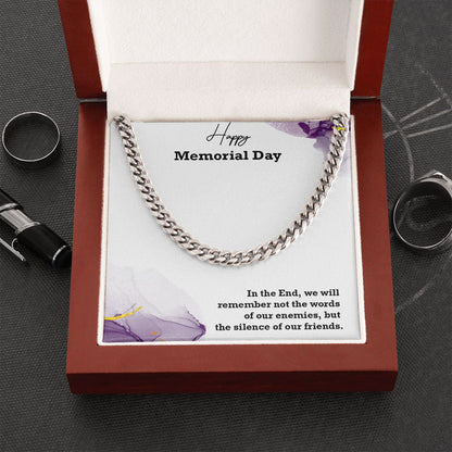 Cuban Linked Chain, Jewelry, Gift, Memorial Day,