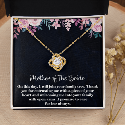 Love Knot Necklace, Jewelry, Gift, Mother of the Bride2 - YERTIZZ.COM