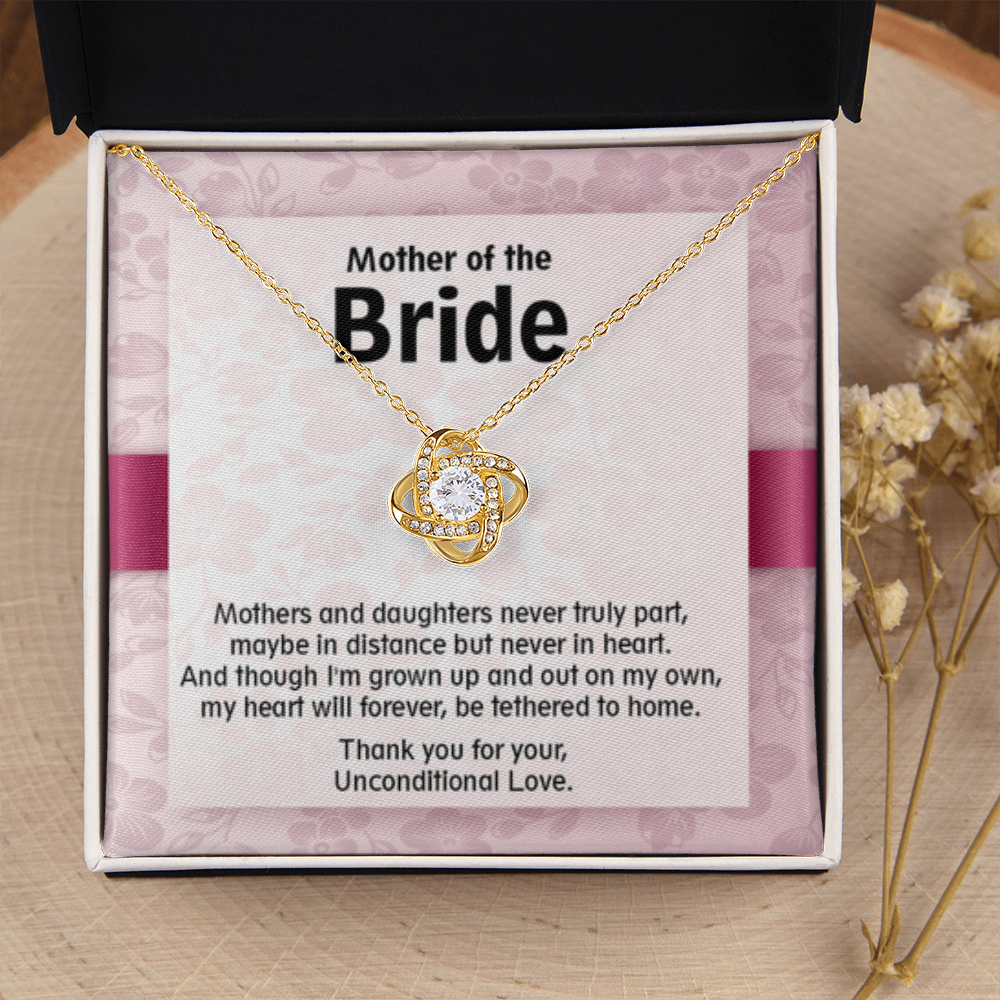 Mother of the Bride-Love Knot Necklace, Jewelry, Gift - YERTIZZ.COM