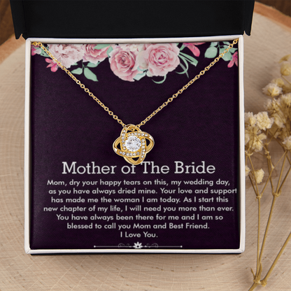 Love Knot Necklace, Jewelry, Gift, Mother of the Bride 3 - YERTIZZ.COM