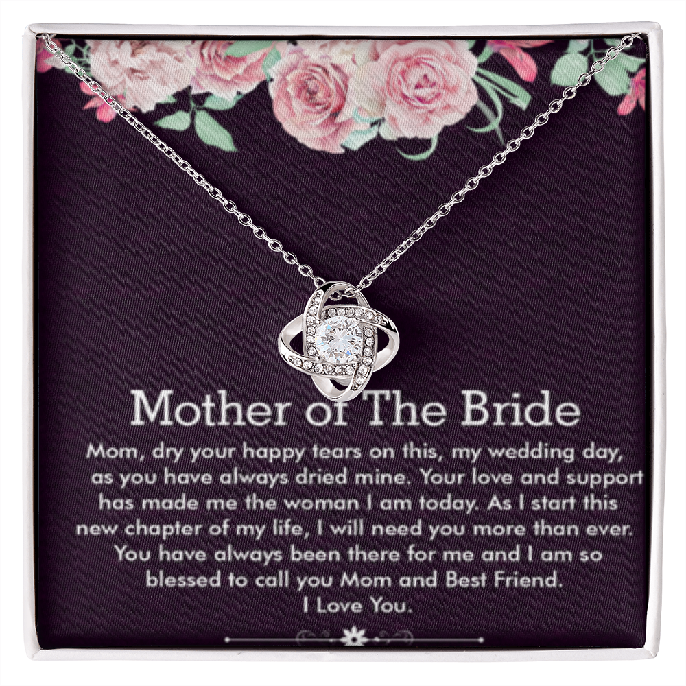 Love Knot Necklace, Jewelry, Gift, Mother of the Bride 3 - YERTIZZ.COM