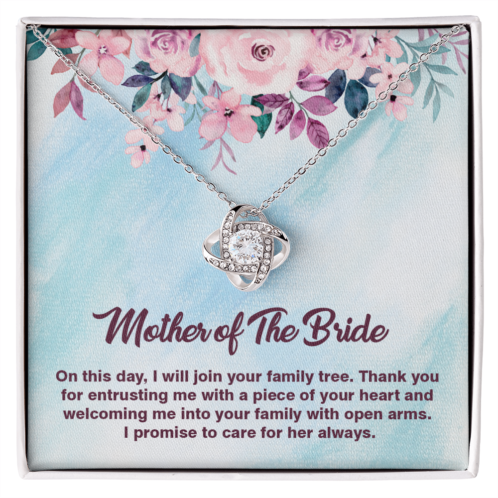 Love Knot Necklace, Jewelry, Gift, Mother of the Bride1 - YERTIZZ.COM