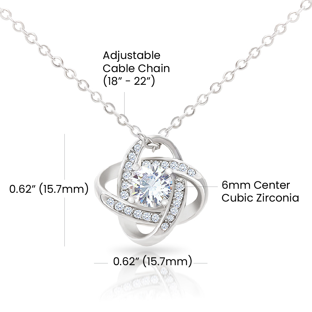 To My Soulmate, St. Patrick's Day, Love Knot Necklace - YERTIZZ.COM