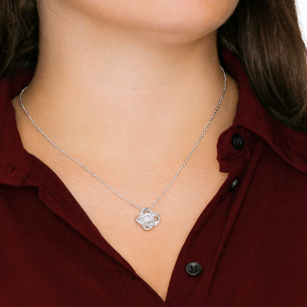Dear Soulmate, St. Patricks Day, Love Knot Necklace - YERTIZZ.COM