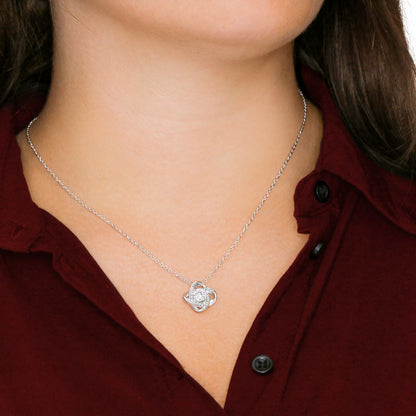 Dear Soulmate, St. Patricks Day, Love Knot Necklace - YERTIZZ.COM